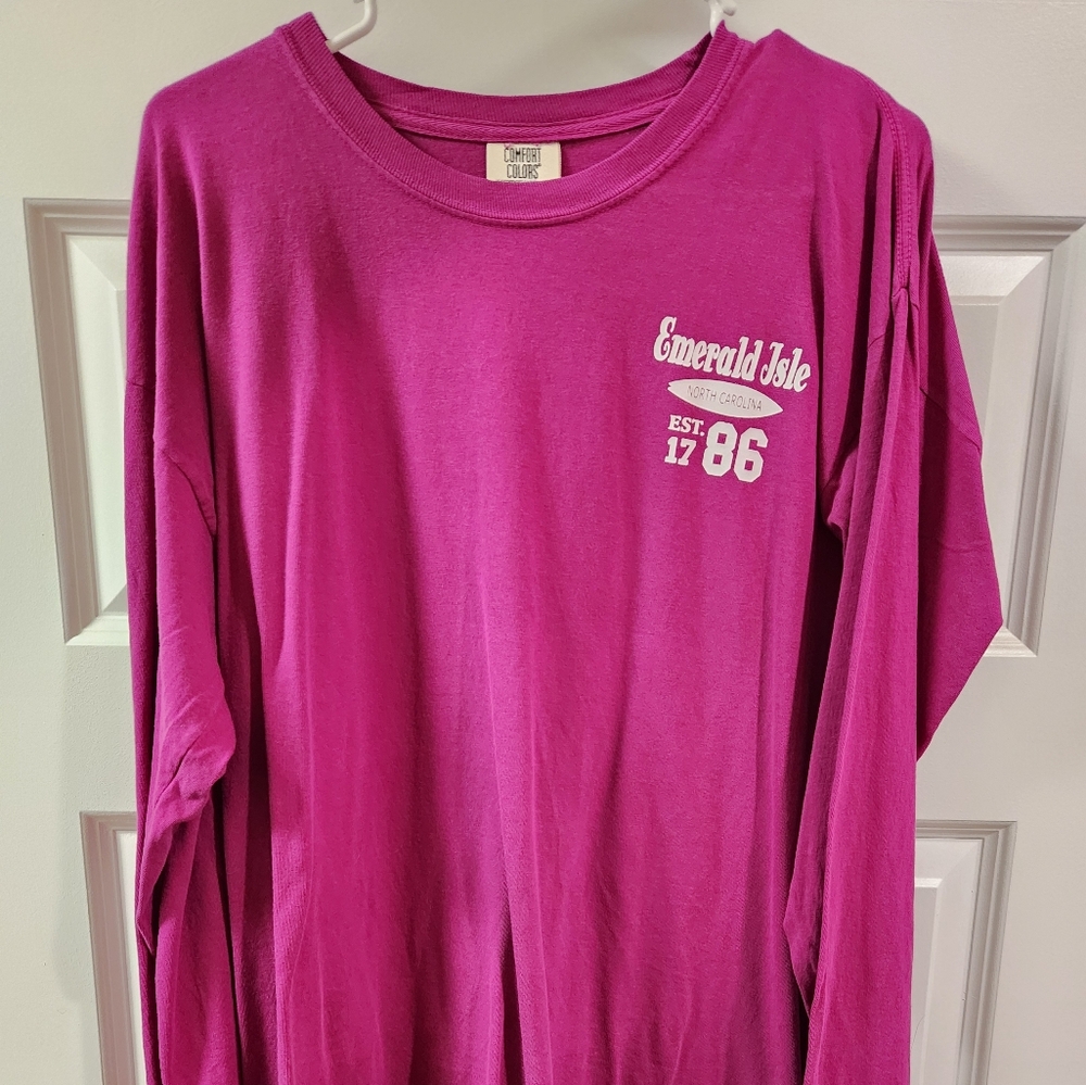 Comfort Colors Pink Long Sleeve Tee